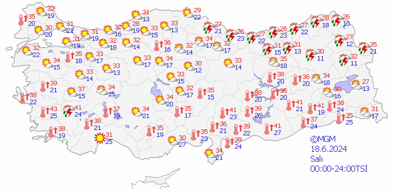 18 haziran 2024 hava durumu: Bayramın 3.gününde hava nasıl olacak