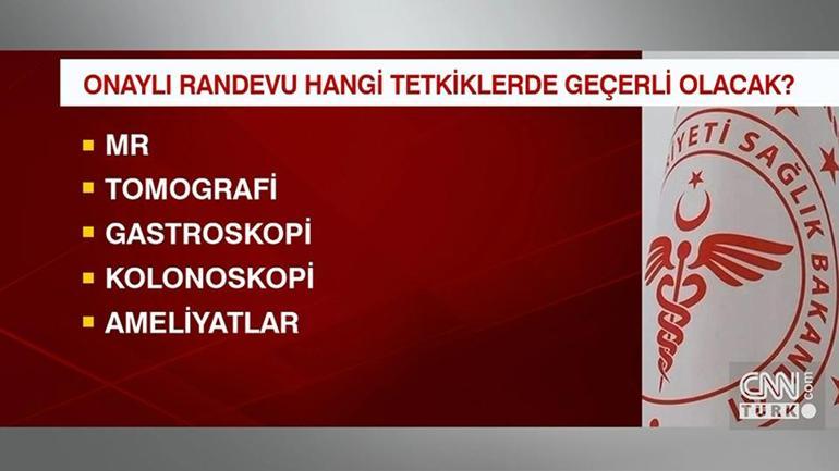 Tetkik randevusunda onay dönemi başladı