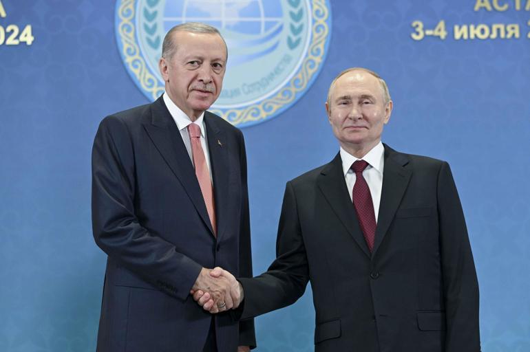 SON DAKİKA HABERİ... Astanada kritik zirve: Erdoğan, Putin ile görüştü