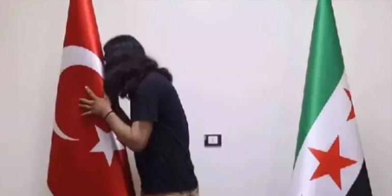 MİT Suriyedeki bayrak provokatörlerini bir bir yakalıyor: Bayrağı öpüp özür dilediler