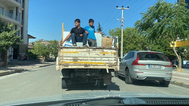 Tehlikeli yolculuk kamerada