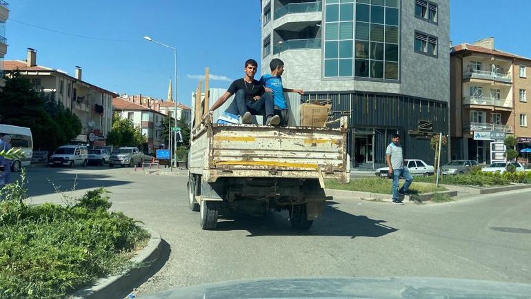 Tehlikeli yolculuk kamerada