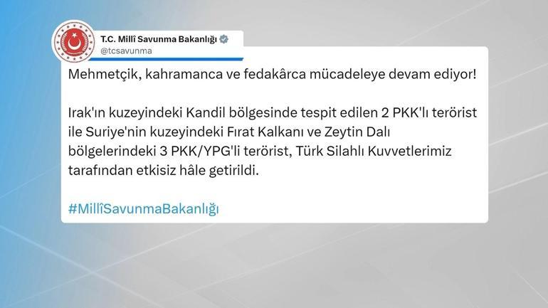 Mehmetçikten Irak ve Suriyenin kuzeyinde arama-tarama faaliyeti... 5 terörist etkisiz hale getirildi