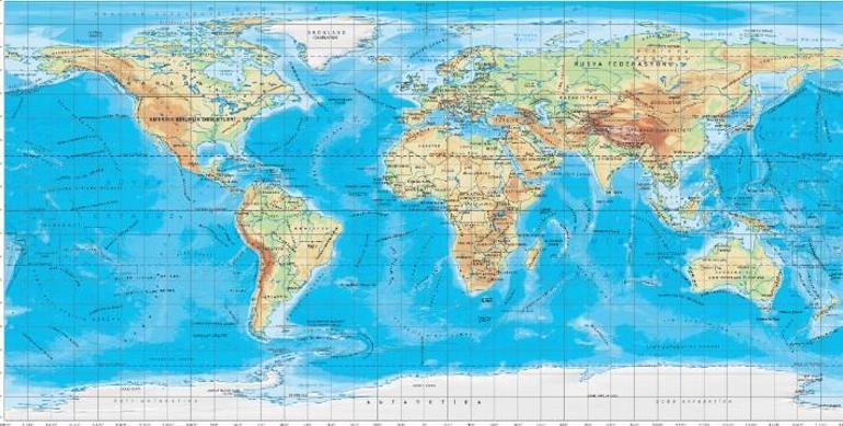 Dünya Haritası 2024: Renklendirilmiş Yüksek Çözünürlüklü Dünya Haritasında Ülkeler ve Bayrakları