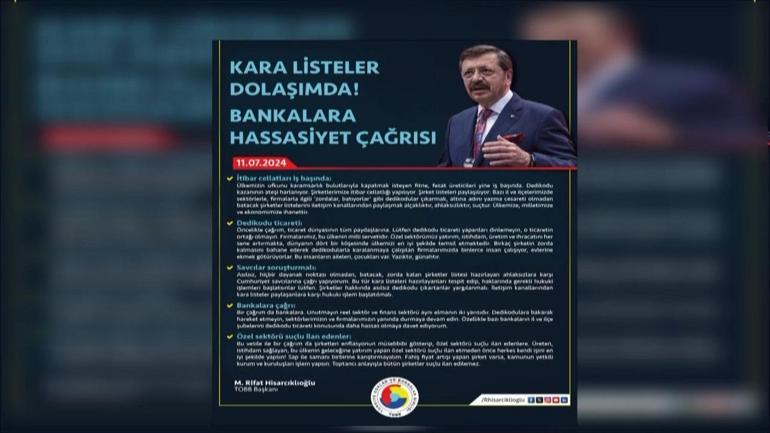 TOBB Başkanı Hisarcıklıoğlundan tepki