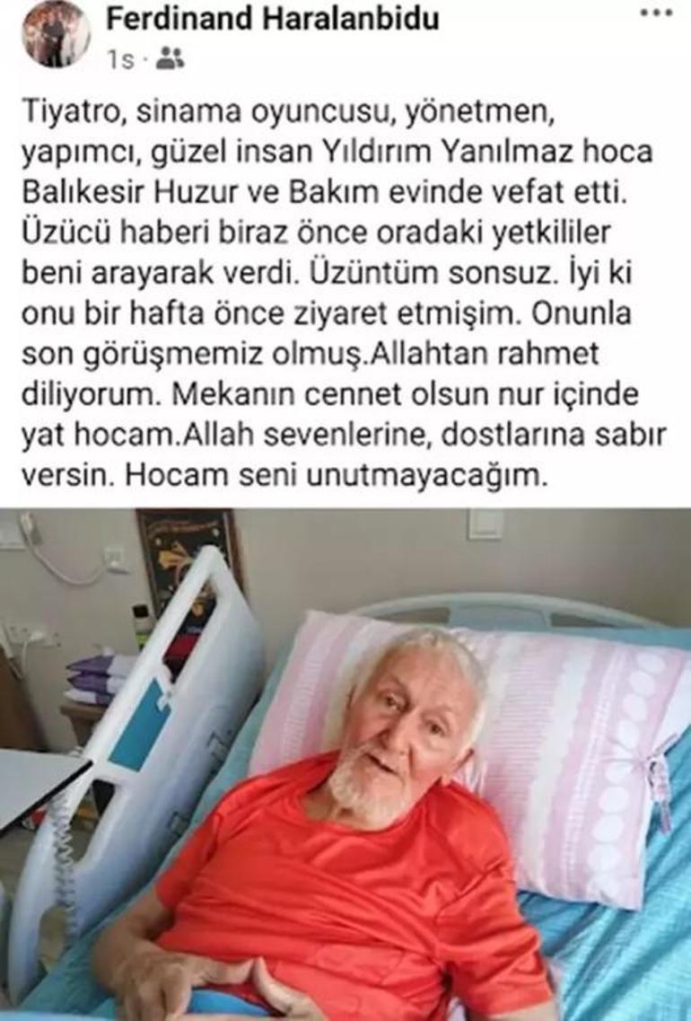 Yönetmen Yıldırım Yanılmaz hayatını kaybetti