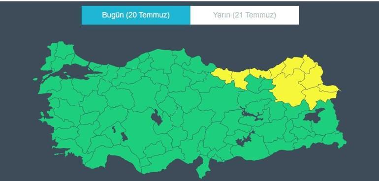 20 Temmuz hava durumu: AKOM o tarihi işaret etti Bugün hava nasıl olacak