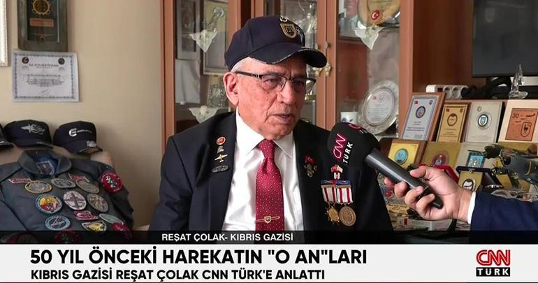 50 yıl önceki harekatın o anları... Kıbrıs Gazisi Reşat Çolak CNN TÜRKe anlattı