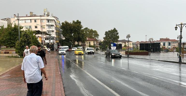 Tekirdağda sağanak etkili oldu