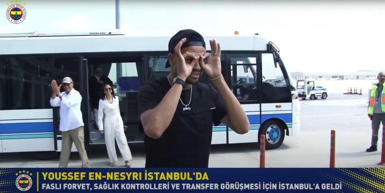 SON DAKİKA | Fenerbahçenin yeni transferi Youssef En-Nesyri, İstanbula geldi