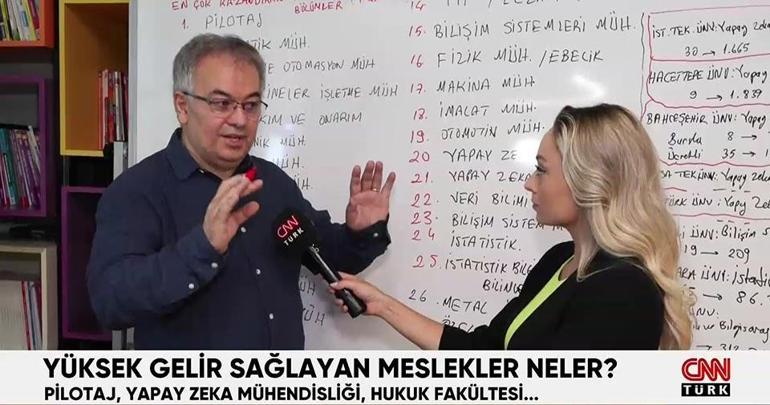 Yüksek gelir sağlayan meslekler neler Uzman isim CNN TÜRKte anlattı