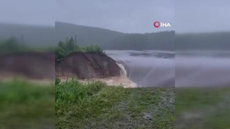 Video Haber | Rusya’da baraj patladı: Onlarca ev sular altında kaldı