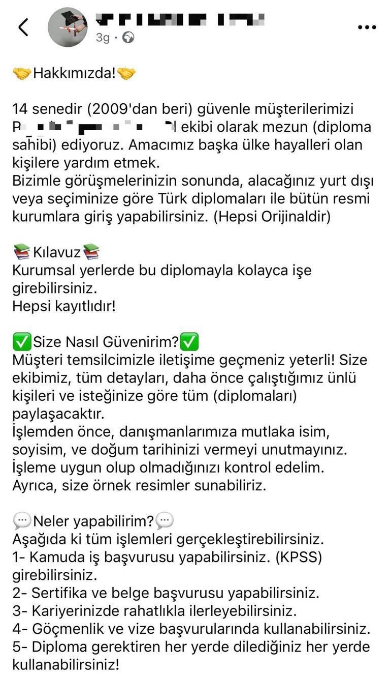 Bunu da gördük Sosyal medyada 25 bin liraya sahte lisans diploması