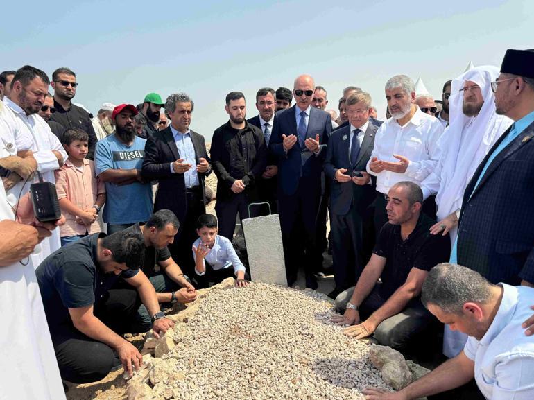 TBMM Başkanı Kurtulmuş ve beraberindeki heyet, Haniyenin cenaze törenine katıldı