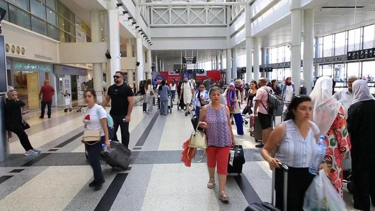 Beyrut Havaalanında KAÇIŞ yoğunluğu