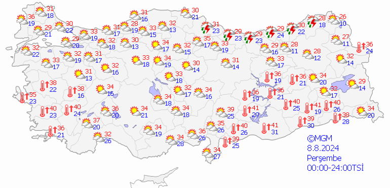 8 Ağustos hava durumu: O bölgeye yağış uyarısı| Bugün hava nasıl olacak