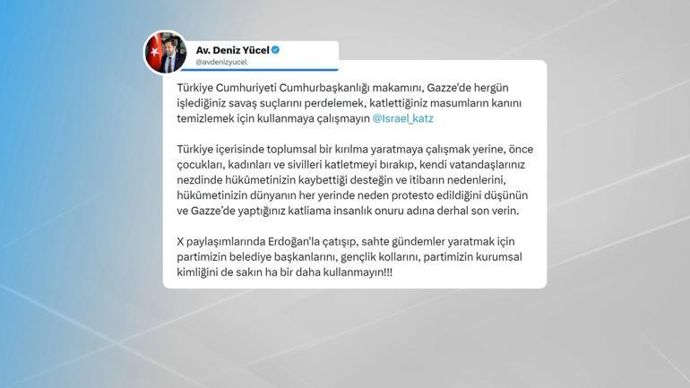 VİDEO HABER | Paylaşımda Yavaş ve İmamoğlu’nu etiketledi CHP, İsrailli Bakan Katz’a ne yanıt verdi