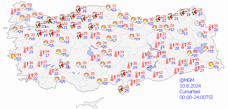 10 Ağustos 2024 hava durumu: Bugün hava nasıl olacak