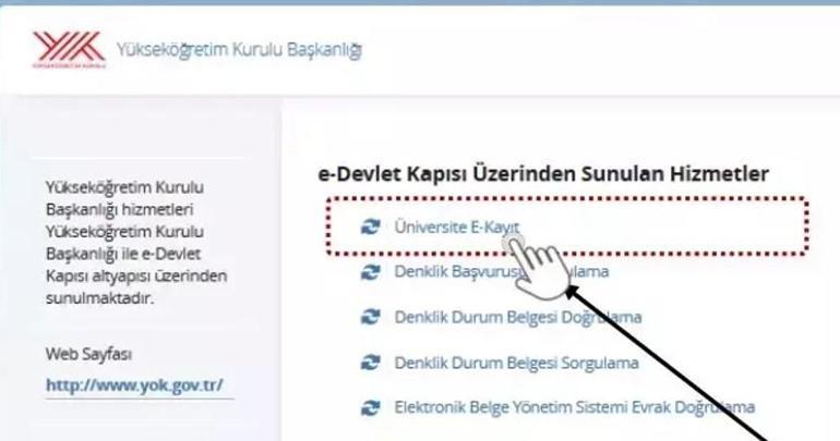 E- DEVLET ÜNİVERSİTE E-KAYIT NASIL YAPILIR YÖK e-kayıt başvuru ekranı (YKS 2024 elektronik kayıt)