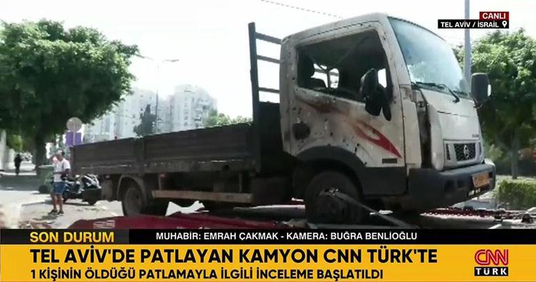 Tel Avivde patlayan kamyon CNN TÜRKte | VİDEO HABER