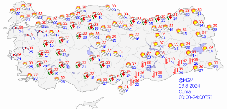 23 Ağustos Hava Durumu: Meteoroloji’den 3 Bölge İçin Yağış Uyarısı