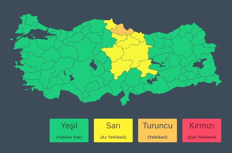 METEOROLOJİ HABERİ: AFADdan 9 kente yağış uyarısı