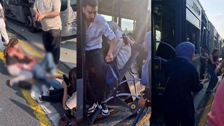 SON DAKİKA || Küçükçekmecede metrobüs kazası: 1 kişi hayatını kaybetti, 38 yaralı var