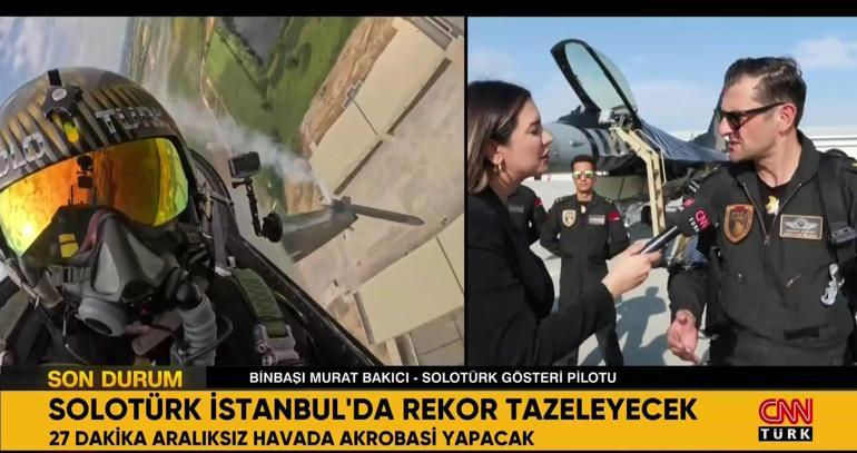 SOLOTÜRK İstanbulda rekor tazeleyecek 1. Pilot Murat Bakıcıdan CNN TÜRKe özel açıklamalar...