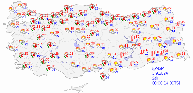 3 Eylül 2024 hava durumu: Meteoroloji uyardı: Bu illerde yaşayanlar dikkat