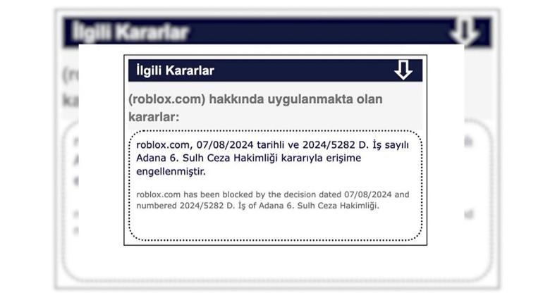 Robloxtan erişim engeline itiraz