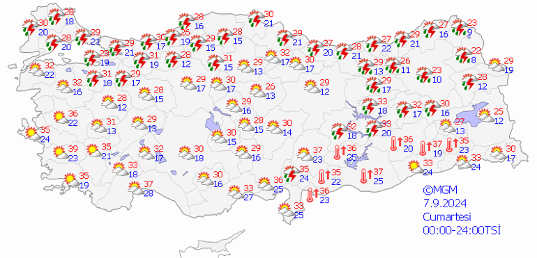 7 Eylül 2024 Hava Durumu Tahminleri | Hafta Sonu Hava Nasıl Olacak