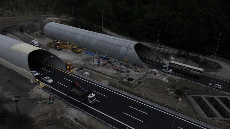 Çalışmalar tamamlandı Bolu Dağı Tüneli İstanbul yönü ulaşıma açıldı