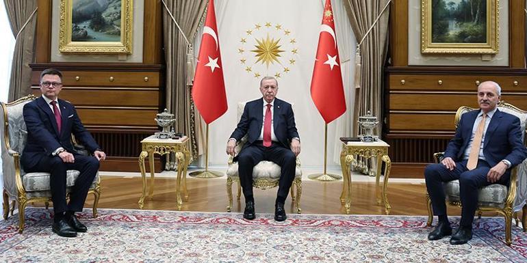 Erdoğan, Polonya Meclis Başkanı Holowniayı kabul etti