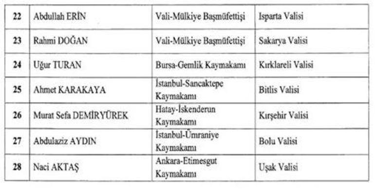 Son dakika haberi: Resmi Gazetede yayımlandı 16 ilin valisi değişti