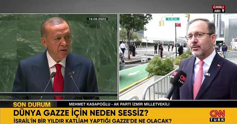 Mehmet Kasapoğlu BMde CNN TÜRKe konuştu: Cumhurbaşkanımızın konuşması ezber bozacak