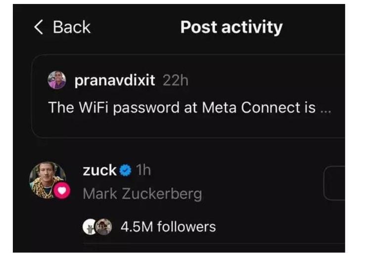 Metanın WiFi şifresindeki gizem çözüldü Zuckerberg detayı beğendi...