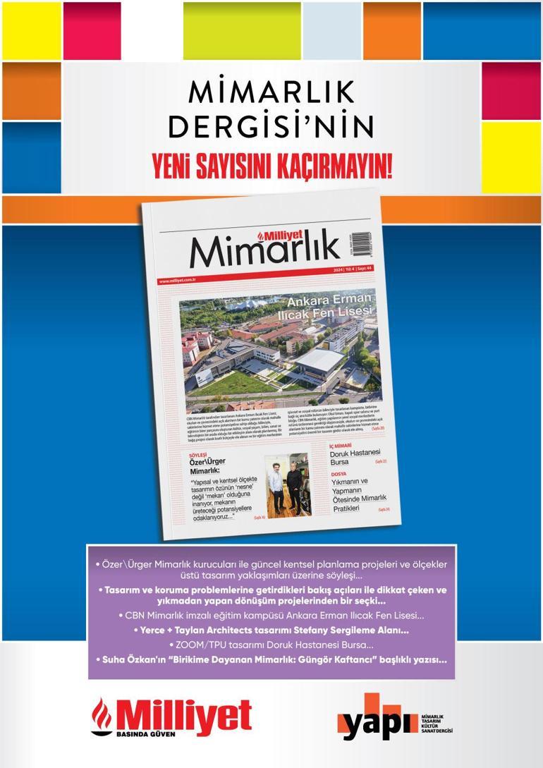 Milliyet Mimarlık Dergisi’nin 44. sayısı bu pazar bayilerde