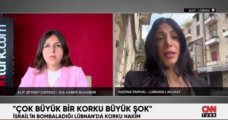 Lübnanlıların korkusunu gözyaşları içinde CNN TÜRKte anlattı | Video Haber