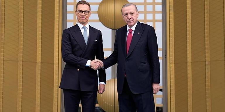 Cumhurbaşkanı Erdoğan, Finlandiya Cumhurbaşkanı Stubbu resmi törenle karşıladı