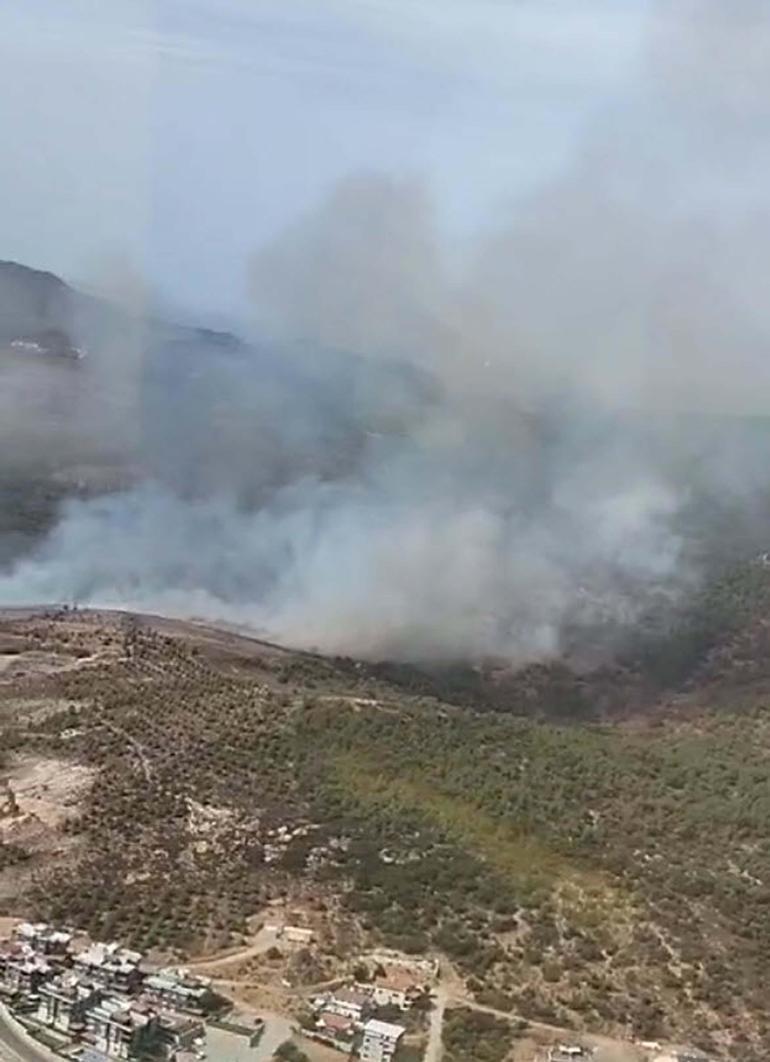 İzmirde çöplükte çıkan yangın, ormana sıçradı