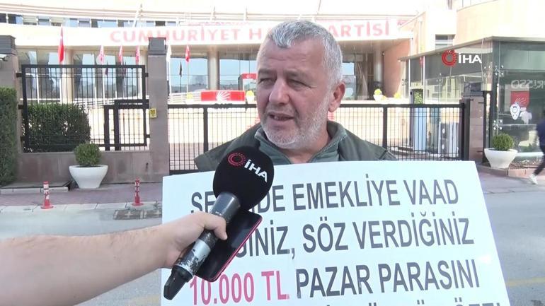 İmamoğluna Emekli protestosu: Oraya getirmesini bildiysek, indirmesini de biliriz.