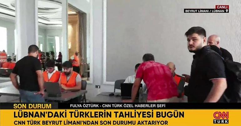 Lübnandaki Türklerin tahliyesi bugün Fulya Öztürk Beyrut Limanından son durumu aktardı