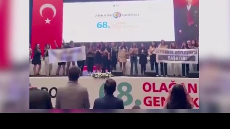 Ankara Barosu Genel Kurulu’nda yumruklu kavga