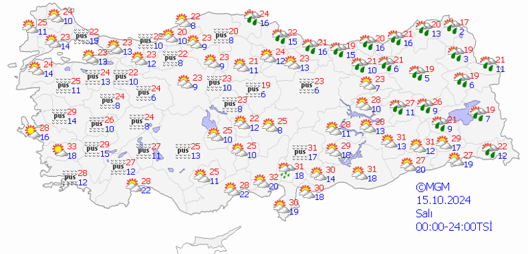 15 Ekim 2024 hava durumu tahminleri | Perşembe gününden sonra dikkat