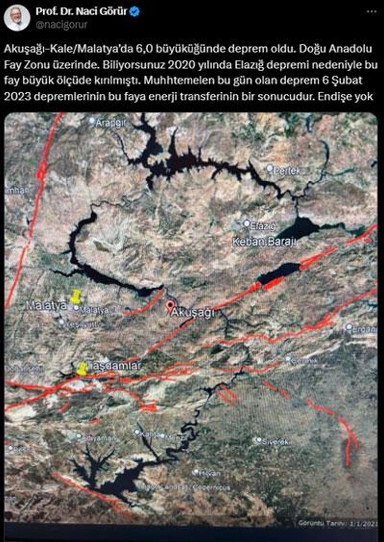 SON DAKİKA... Malatyada 5.9 büyüklüğünde deprem Çevre illerden de hissedildi