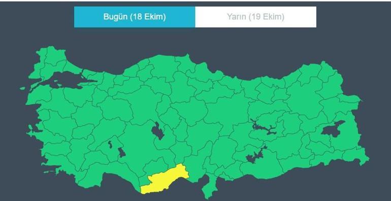 18 Ekim 2024 hava durumu: O illere sarı kodlu kuvvetli sağanak uyarısı Bugün hava nasıl olacak