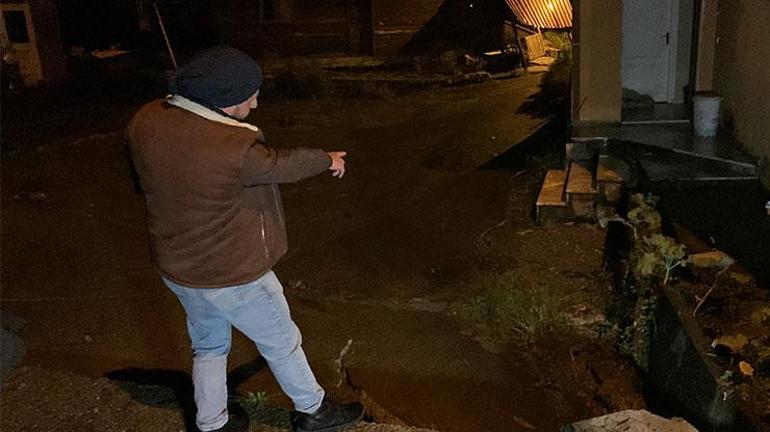 Rizede heyelan riski; çatlak ve yarıklar oluşan bölgedeki 2 ev tahliye edildi