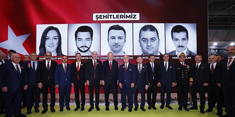 Cumhurbaşkanı Erdoğan, SAHA EXPOda standları inceledi