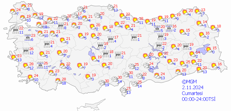 Bugün (2 Kasım) hava nasıl olacak Meteorolojiden soğuk hava uyarısı