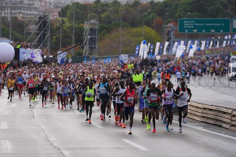 46. İstanbul Maratonu sona erdi Kazananlar belli oldu...